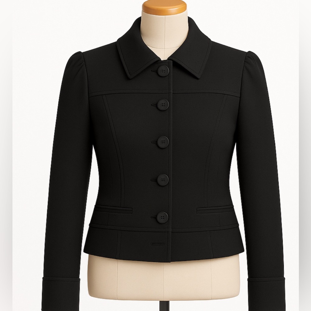 Teenflo Black Stretch Ponte Jacket